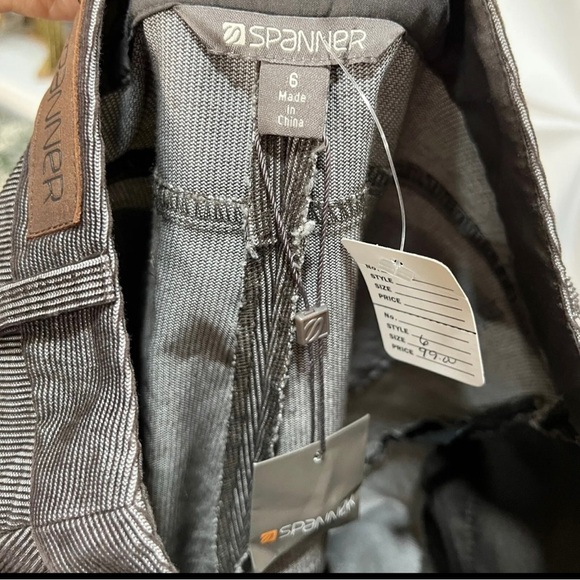 NWT Spanner Womens Sz 6 Brown Velvet Corduroy Pants NEW - Picture 8 of 9